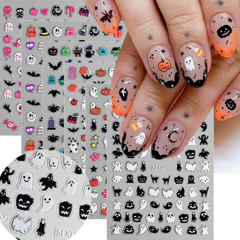 Nail Art - 1 feuille d'autocollants pour ongles 5D