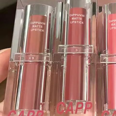 Matte Velvet Lip Tint Long Lasting - Rouge à lèvres acrylique Transparent, 6