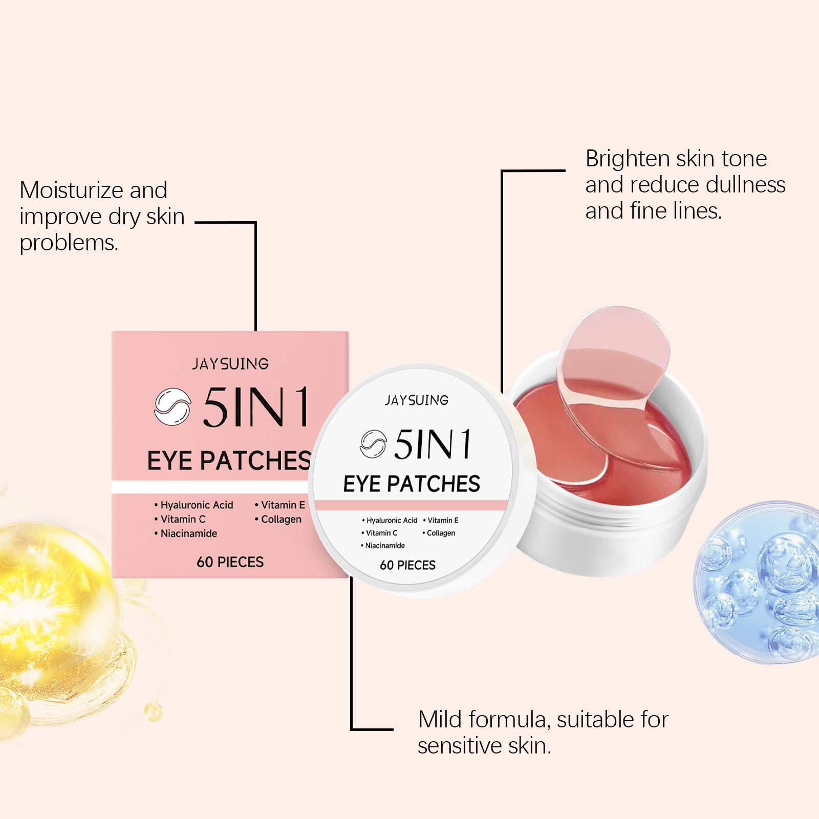 JAYSUING Patchs pour les yeux  - Hyaluronic Acid Facial Serum avis et prix