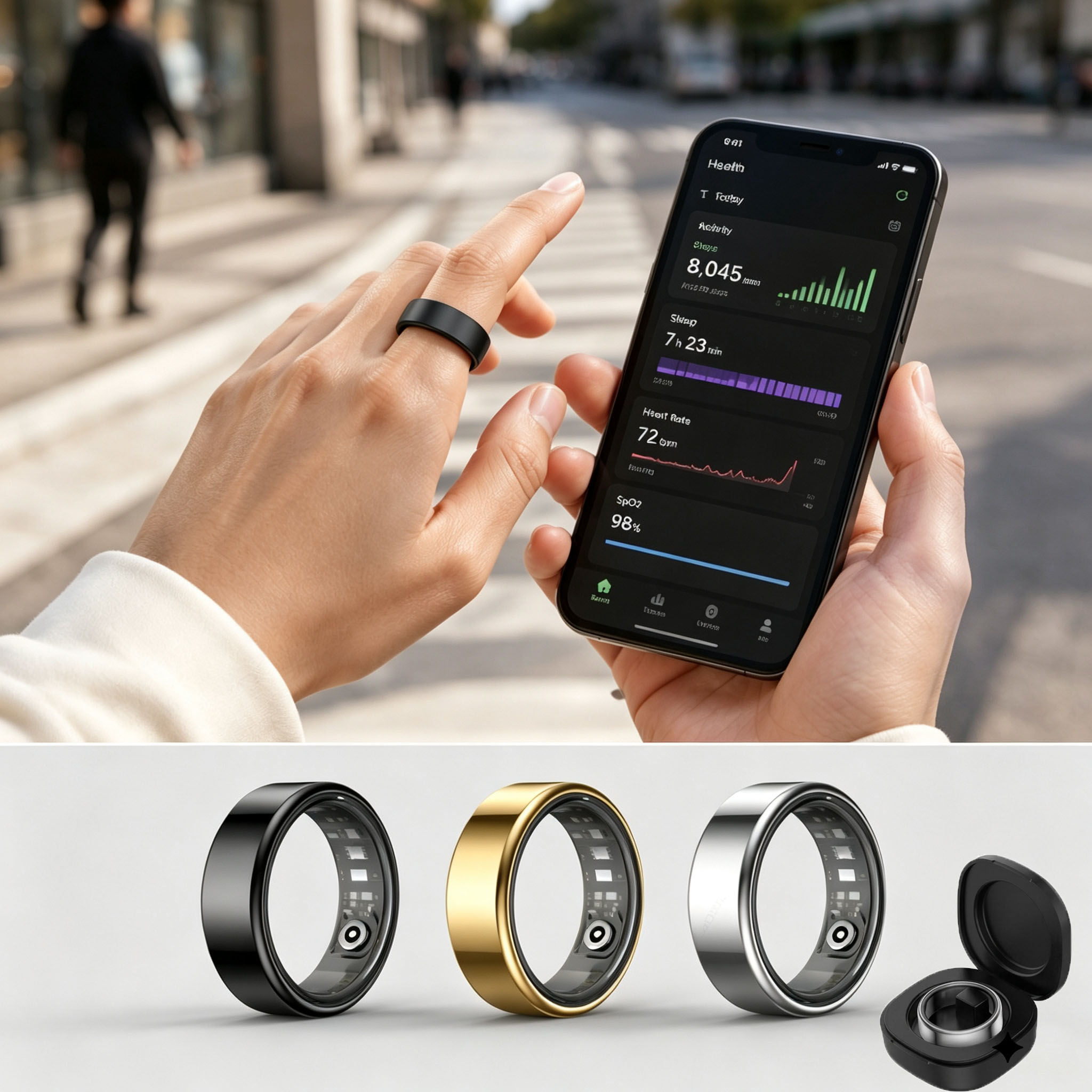 Bague connectée pour hommes et - Health Monitors avis et prix