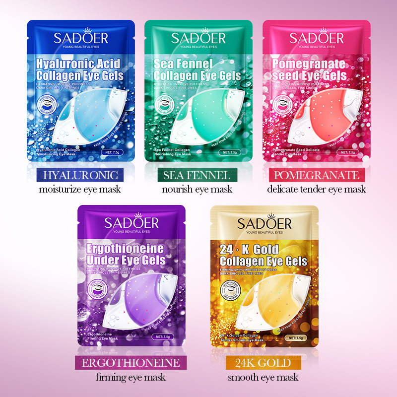 SADOER 24K or collagène crista - Collagen Under Eye Patches avis et prix