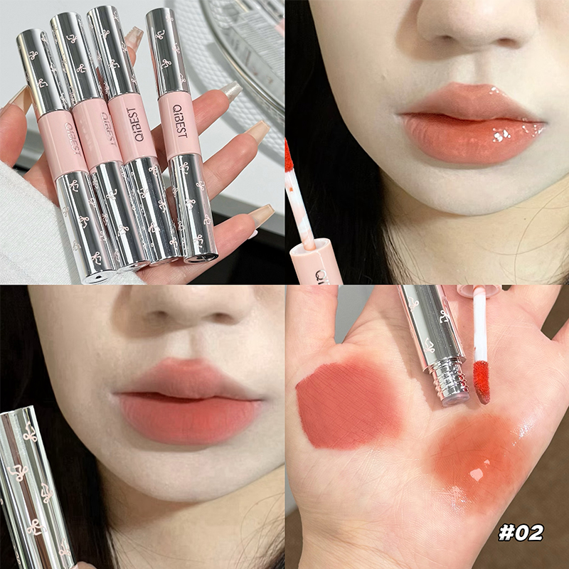QIBEST Double tête brillant à  - Matte Velvet Lip Tint Long Lasting avis et prix