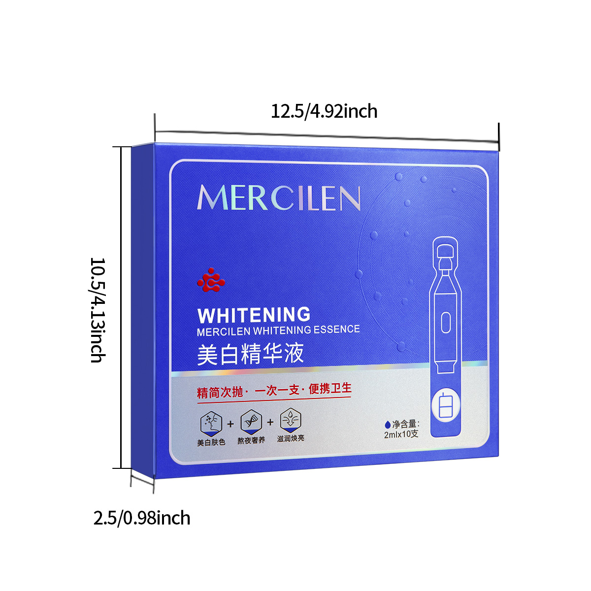 Sérum Mercilen 2 ml x 10 flaco - Hyaluronic Acid Facial Serum avis et prix