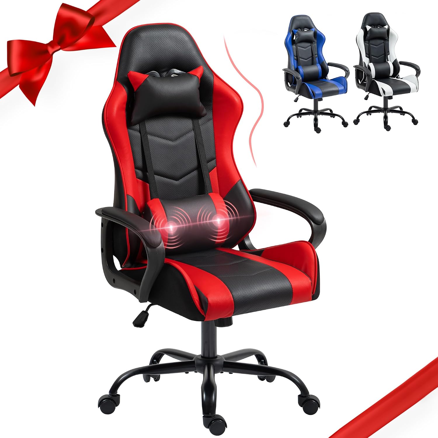 Chaise de jeu ergonomique roug - Massage avis et prix